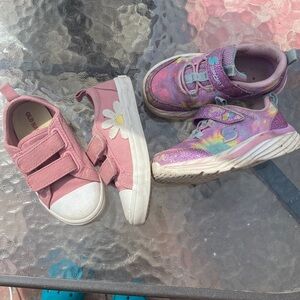 Lot-toddler size 7 sneakers. Old navy + Skechers